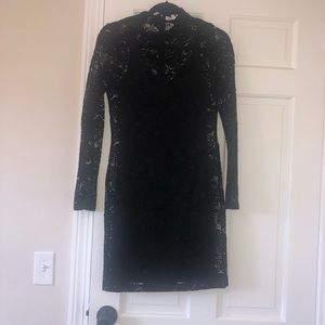 BCBG lace sleeve dress